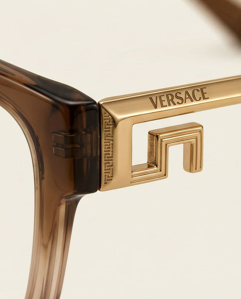 Luxury Square Eyeglasses Frame with  Metal TemplesPremium Unisex Eyewear
