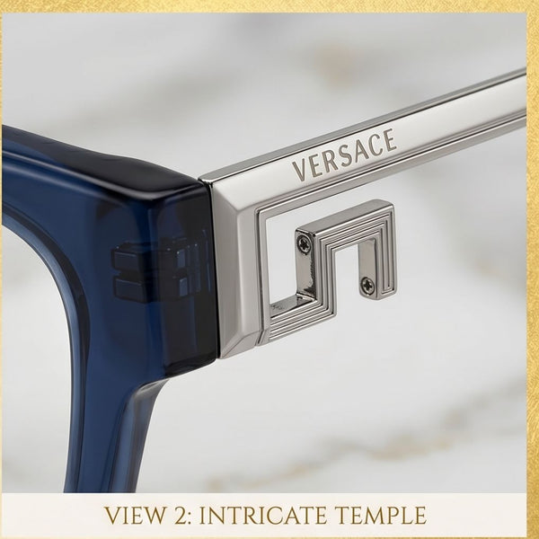 Luxury Square Eyeglasses Frame with  Metal TemplesPremium Unisex Eyewear