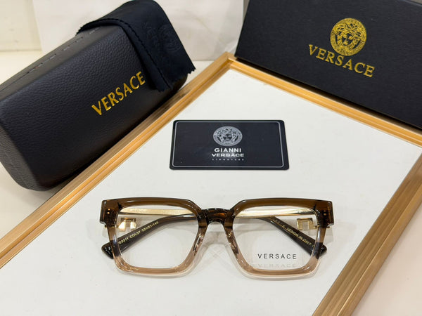 Luxury Square Eyeglasses Frame with  Metal TemplesPremium Unisex Eyewear