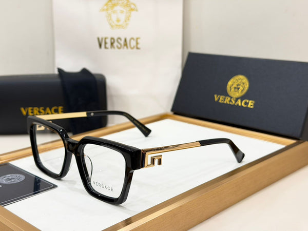 Luxury Square Eyeglasses Frame with  Metal TemplesPremium Unisex Eyewear