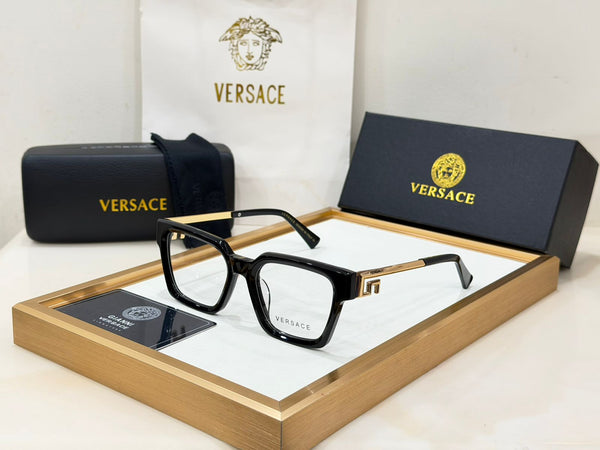Luxury Square Eyeglasses Frame with  Metal TemplesPremium Unisex Eyewear