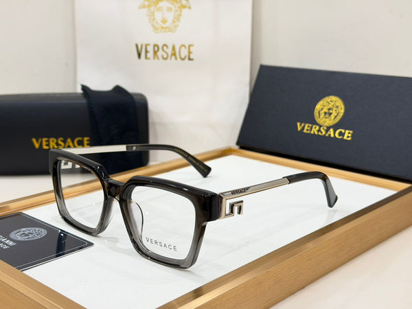 Luxury Square Eyeglasses Frame with  Metal TemplesPremium Unisex Eyewear