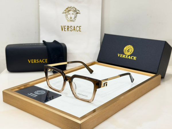 Luxury Square Eyeglasses Frame with  Metal TemplesPremium Unisex Eyewear