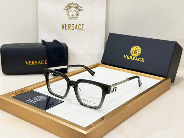 Luxury Square Eyeglasses Frame with  Metal TemplesPremium Unisex Eyewear