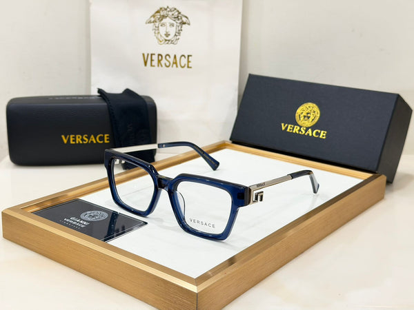 Luxury Square Eyeglasses Frame with  Metal TemplesPremium Unisex Eyewear