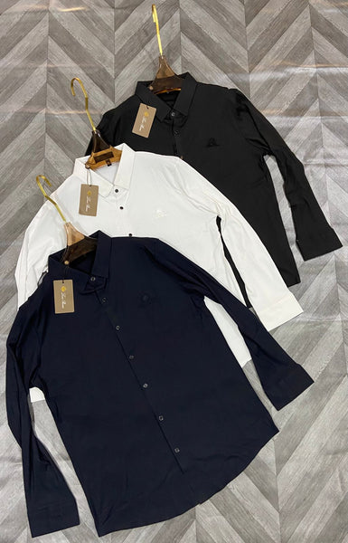 Premium Embroidered Logo Full Sleeve Polo Shirt for Men