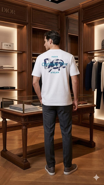 Exclusive  Premium White Graphic Oversied T-Shirt for Men