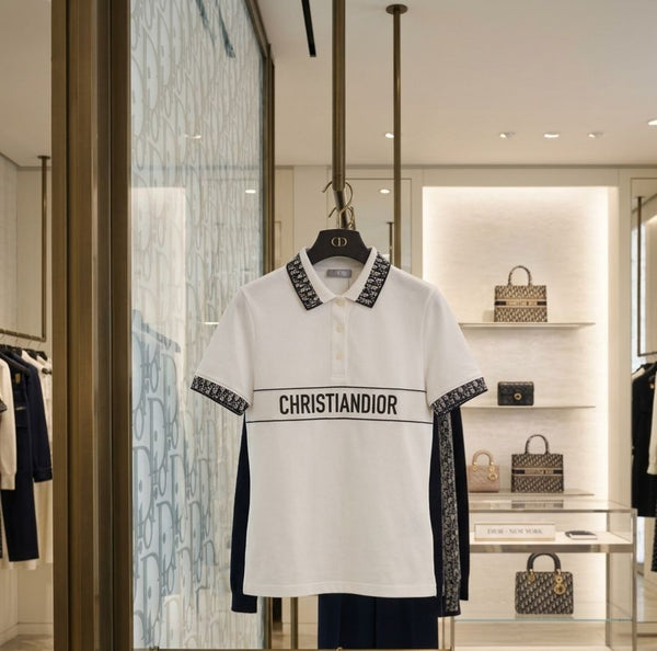 Women's Premium White Polo T-Shirt & Black Track Pant Co-Ord Set