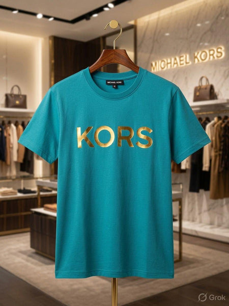Women's Luxury Blue Logo Print T-Shirt