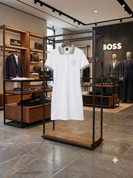 Elegant White Polo Dress for Women | Classic Casual Everyday Wear
