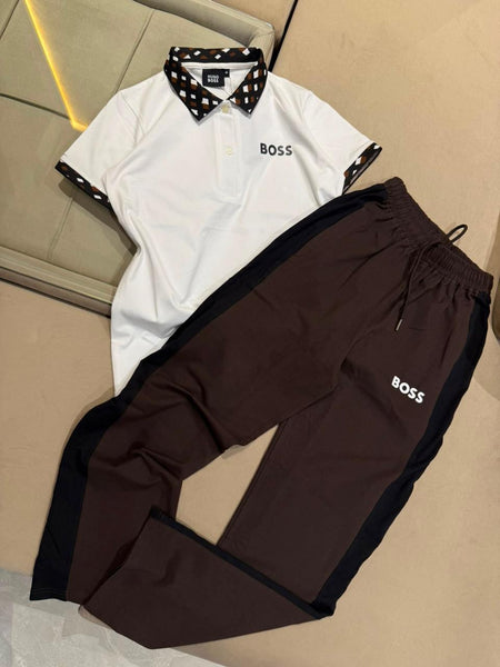 Premium Women's  Polo T-Shirt &  Track Pants Co-Ord Set