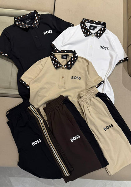 Premium Women's  Polo T-Shirt &  Track Pants Co-Ord Set