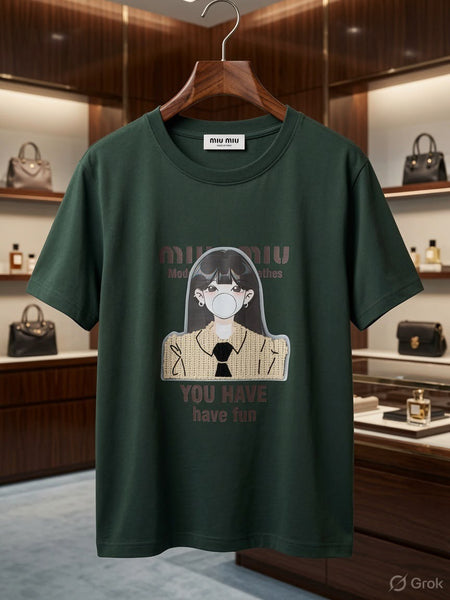 Premium Women's Graphic T-Shirt Casual Printed Tee