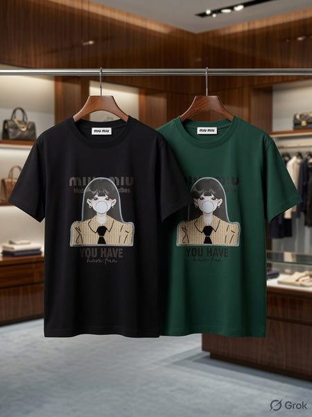 Premium Women's Graphic T-Shirt Casual Printed Tee