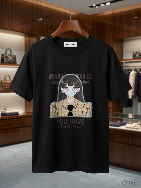 Premium Women's Graphic T-Shirt Casual Printed Tee