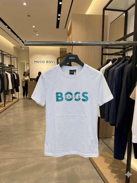 White Logo T-Shirt for Women Premium Casual Crew Neck Tee