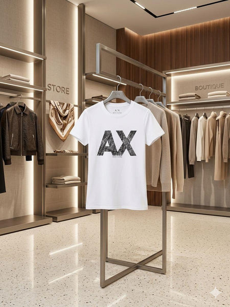 Imported White Logo T-Shirt for Women  Premium Casual Crew Neck Tee