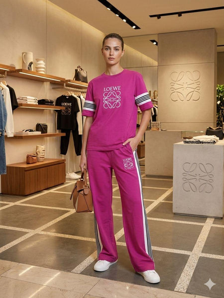 Premium Women’s Pink Co-Ord Lounge Set – Stylish Comfort Wear