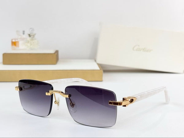 Premium Rimless Square Sunglasses for Men  UV Protection | Lightweight Luxury Eyewear