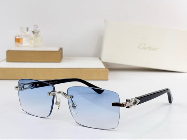 Premium Rimless Square Sunglasses for Men  UV Protection | Lightweight Luxury Eyewear