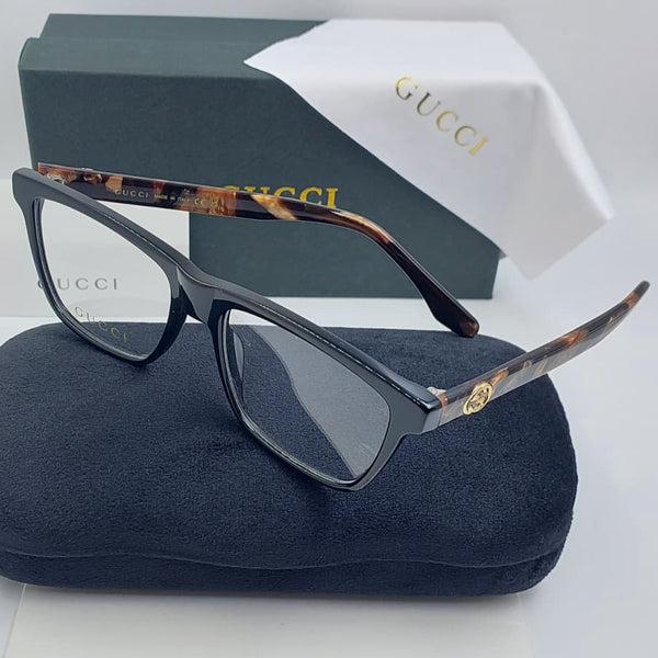 Premium Black Rectangular Full-Rim Eyeglasses Frame for Men & Women