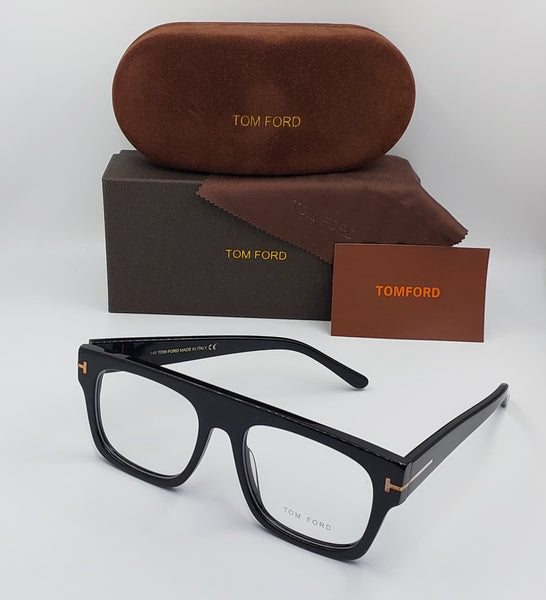 Premium Black Square Full-Rim Eyeglasses Frame for Men Lightweight Optical Glasses