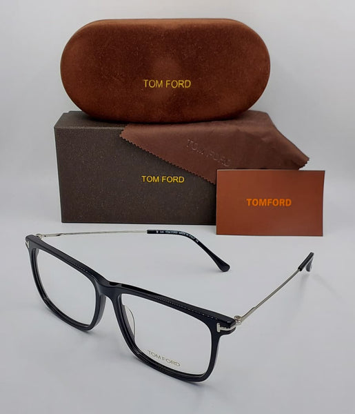Premium Black Square Full-Rim Eyeglasses Frame for Men Lightweight Optical Glasses