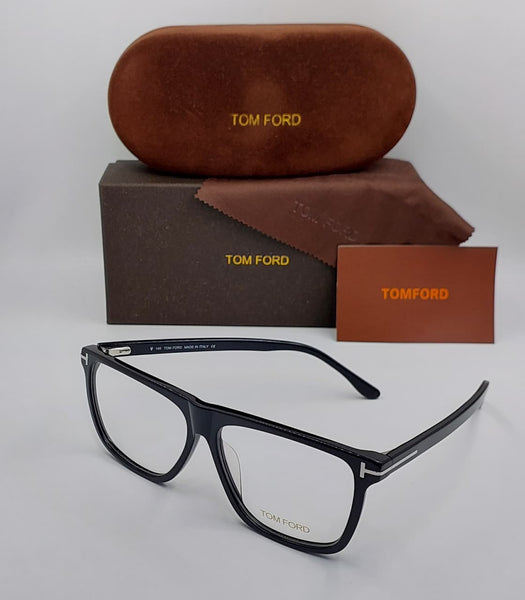 Premium Black Square Full-Rim Eyeglasses Frame for Men Lightweight Optical Glasses