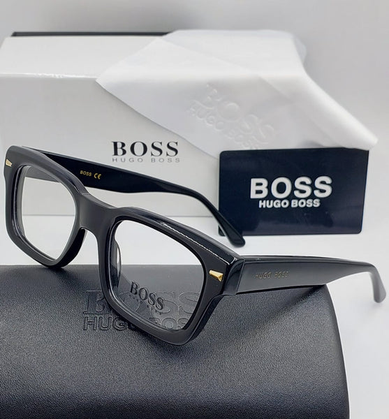 Classic Square Optical Frame for Men| Transparent Black Eyewear