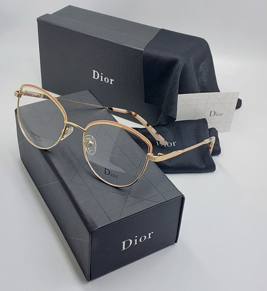 Premium Gold Metal Frame Eyeglasses – Lightweight Round Designer Eyewear For Women