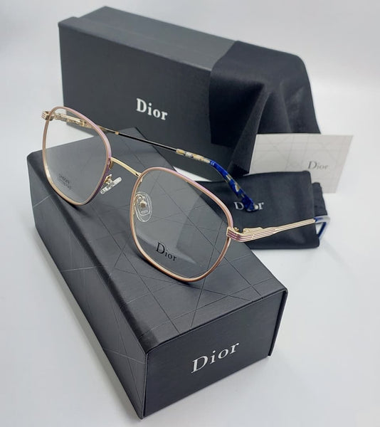 Premium Gold Metal Frame Eyeglasses – Lightweight Round Designer Eyewear For Women