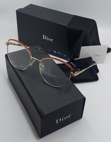Premium Gold Metal Frame Eyeglasses – Lightweight Round Designer Eyewear For Women