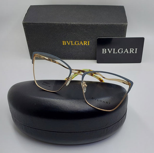 Premium Gold Cat-Eye Metal Frame Eyeglasses Elegant Lightweight Eyewear For Women