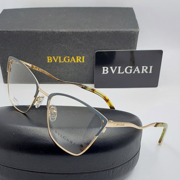Premium Gold Cat-Eye Metal Frame Eyeglasses Elegant Lightweight Eyewear For Women