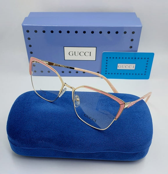 Premium Geometric Metal Frame Eyeglasses Lightweight Designer Eyewear for Women