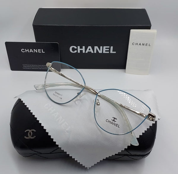 Premium Square Metal Frame Eyeglasses – Stylish Lightweight Eyewear for Women