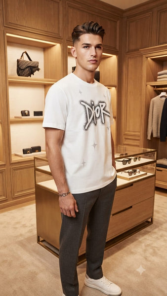 Premium Graphic Drop Shoulder  T-Shirt Stylish Casual Round Neck Tee for Men