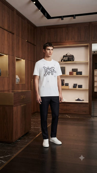Premium Graphic Drop Shoulder  T-Shirt Stylish Casual Round Neck Tee for Men