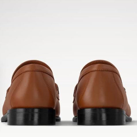 Men’s Premium Brown Leather Loafers – Elegant Slip-On Formal & Casual Shoes