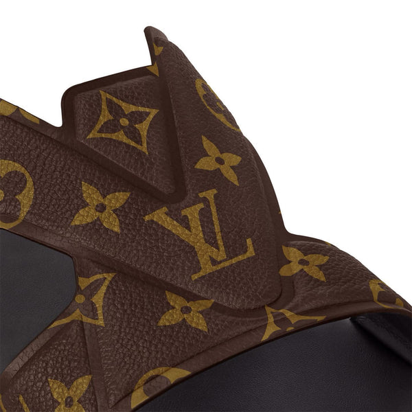 Luxury Monogram Cross Strap Slide Sandals for Men
