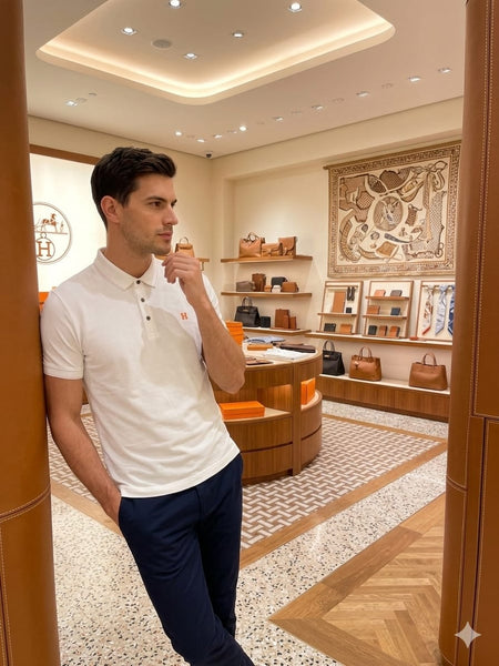 Luxury imported Polo T-Shirt with Signature H Logo