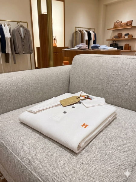 Luxury imported Polo T-Shirt with Signature H Logo