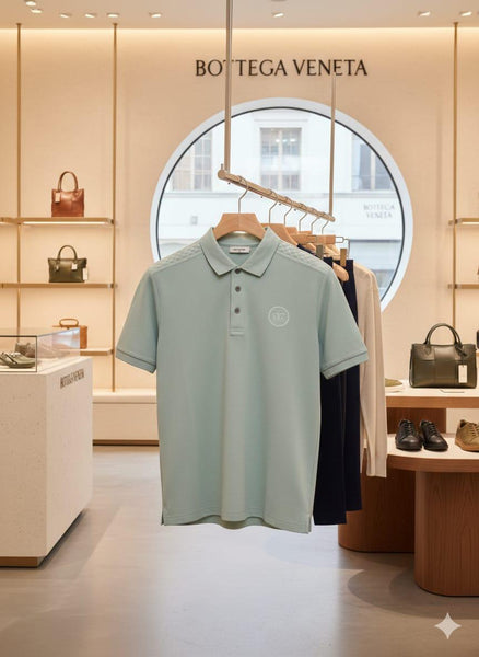 Men's Premium Mint Green Polo T-Shirt Classic Collar | Casual & Smart Fit