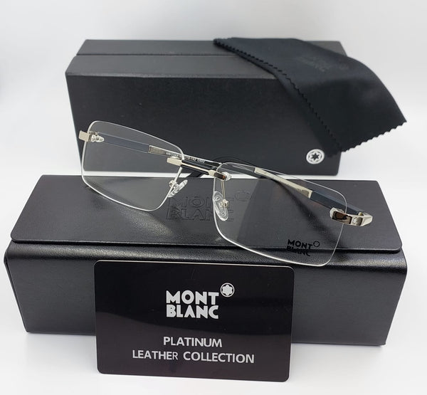 Premium Rimless Rectangle Eyeglasses Elegant Business & Daily Wear