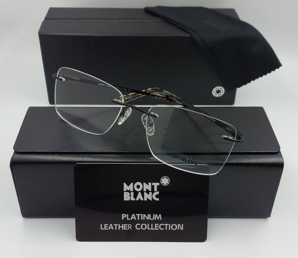 Premium Rimless Rectangle Eyeglasses Elegant Business & Daily Wear