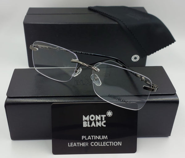 Premium Rimless Rectangle Eyeglasses Elegant Business & Daily Wear