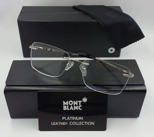 Premium Rimless Rectangle Eyeglasses Elegant Business & Daily Wear
