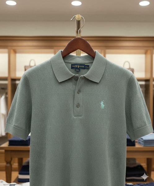 Premium Solid Polo T-Shirt Classic Collar Casual Wear with Elegant Logo Design