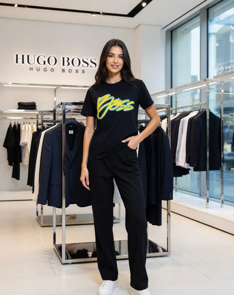 Women Premium Black Graphic Print  T-Shirt Soft Casual Round Neck Tee