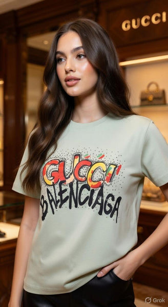 Women Premium Graphic Print T-Shirt Trendy Round Neck Casual Tee